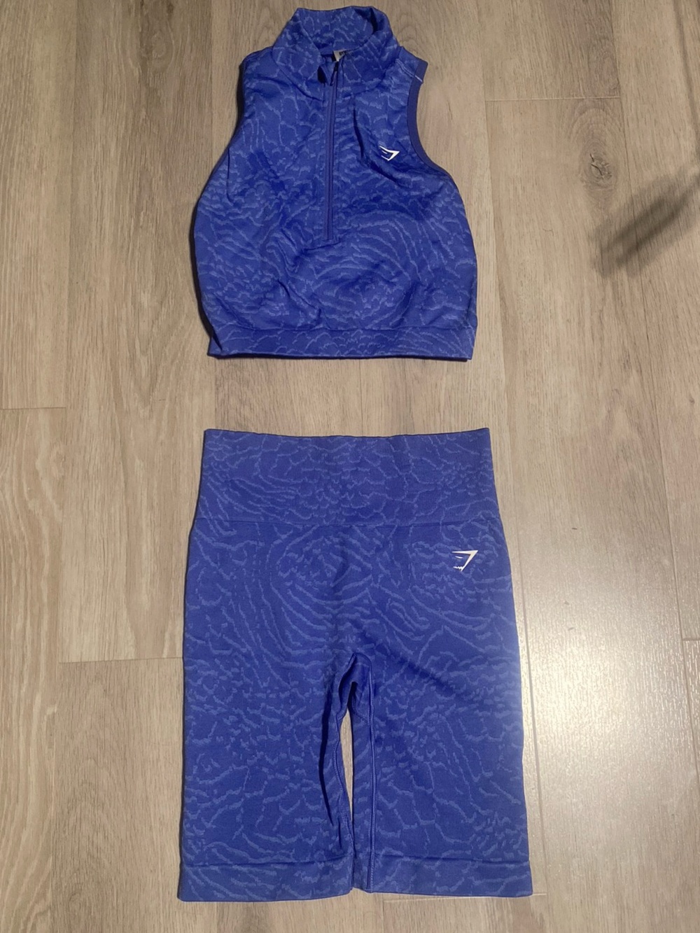 Gymshark Purple Seamless High-Waist Athletic Shorts